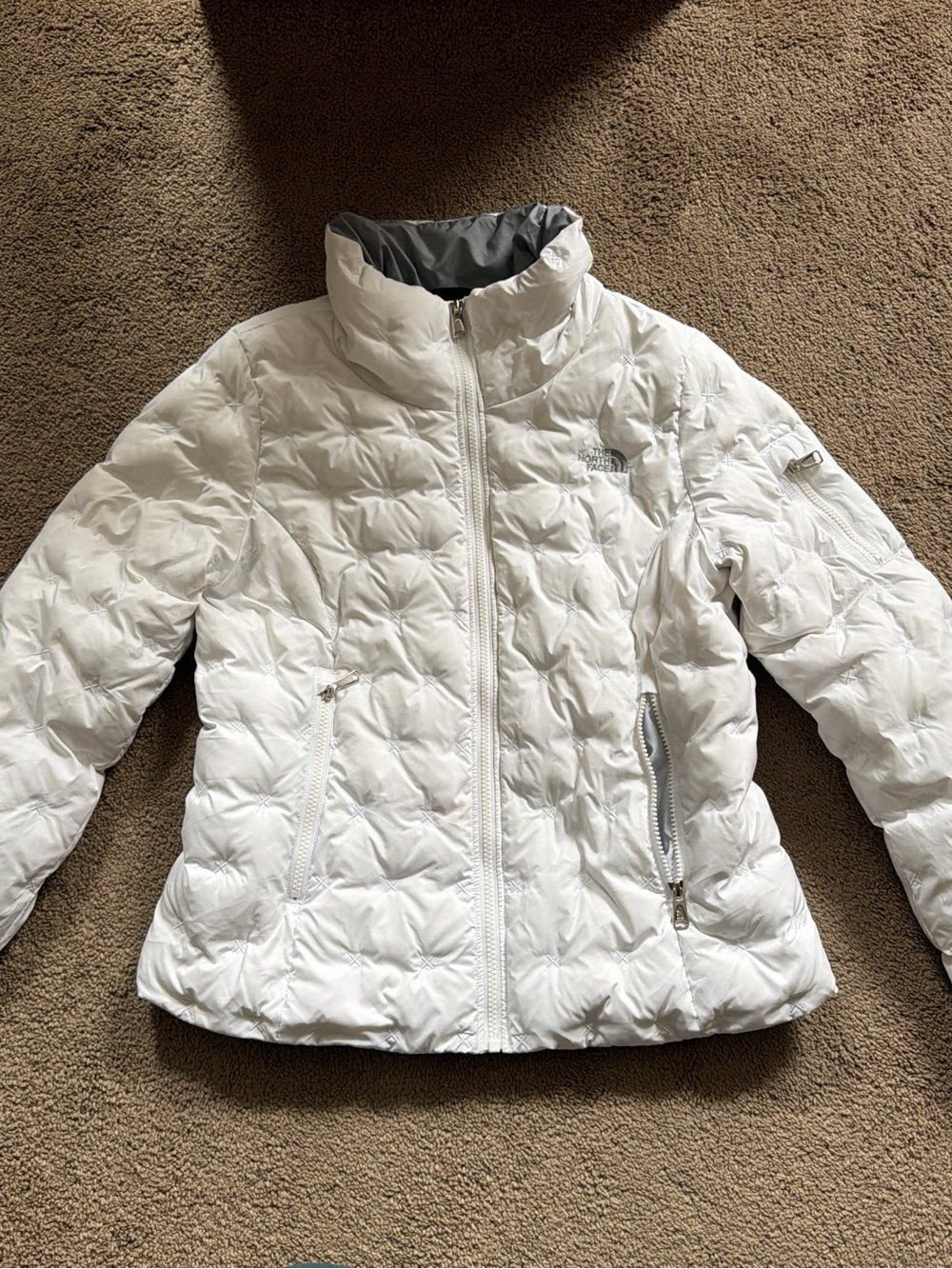 The North Face Grey Logo Women's Jacket Size M